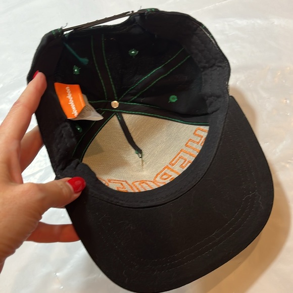Nickelodean Teenage Mutant Ninja Turtles Flat Bill Cap Green Black Snapback mens - Picture 8 of 12